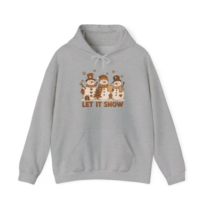 Let It Snow (Snowmen Trio) Adult Heavy Blend™ Hoodie