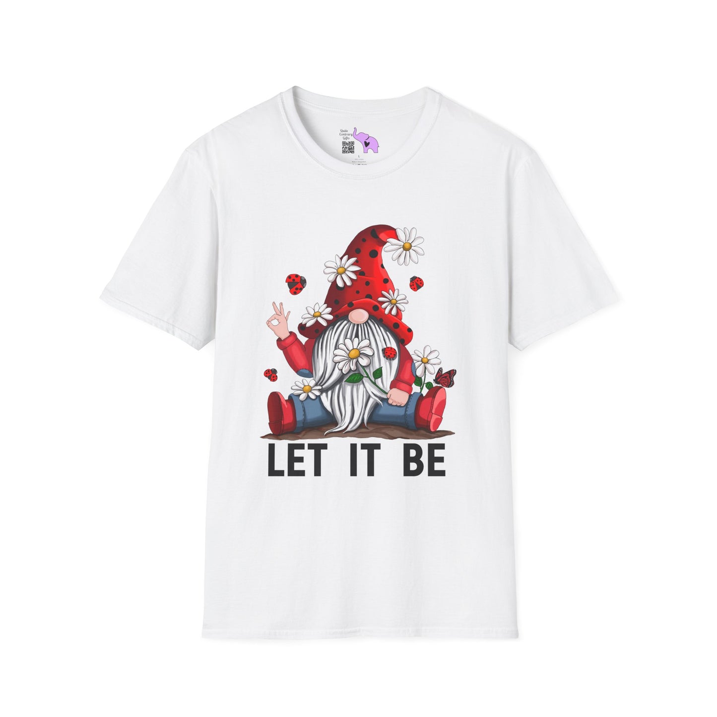 Let It Be Valentine Gnome Adult T-shirt