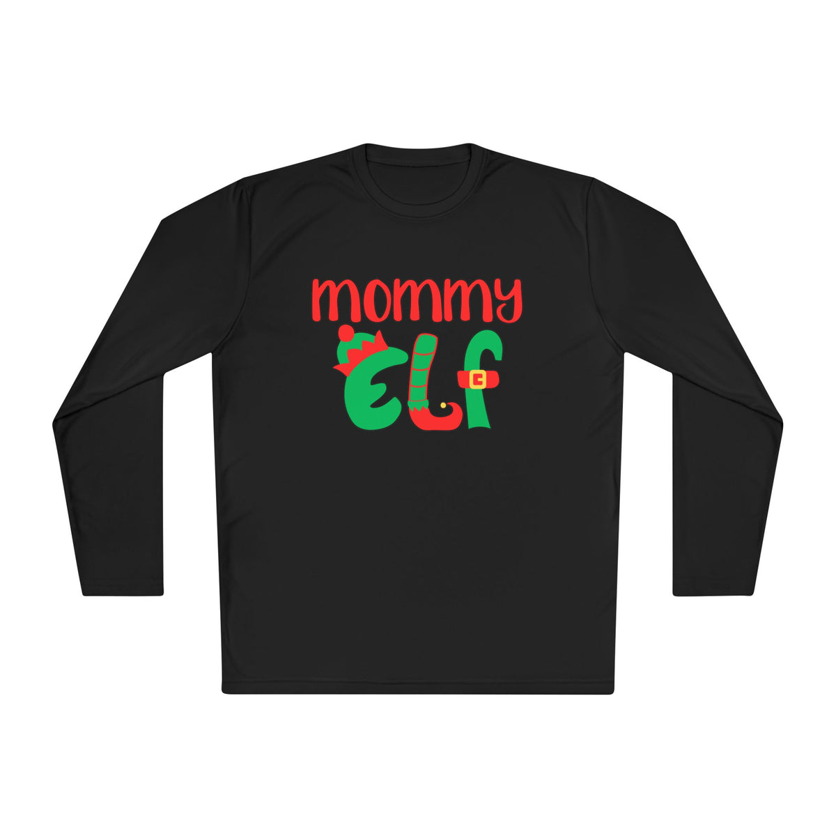 Mommy Elf Adult Long Sleeve Tee