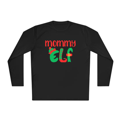 Mommy Elf Adult Long Sleeve Tee