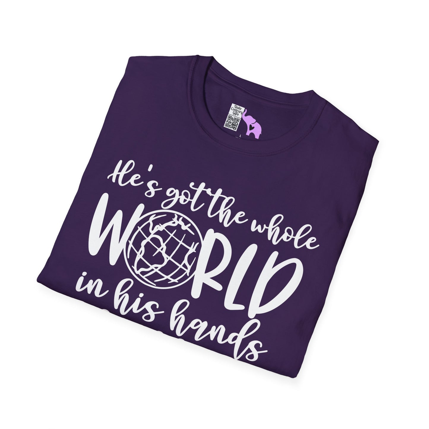 He's Got the Whole World in His Hands (2) Adult T-shirt