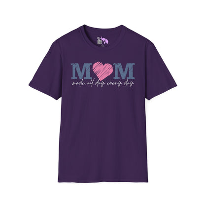 Mom Mode All Day Everyday Adult T-shirt