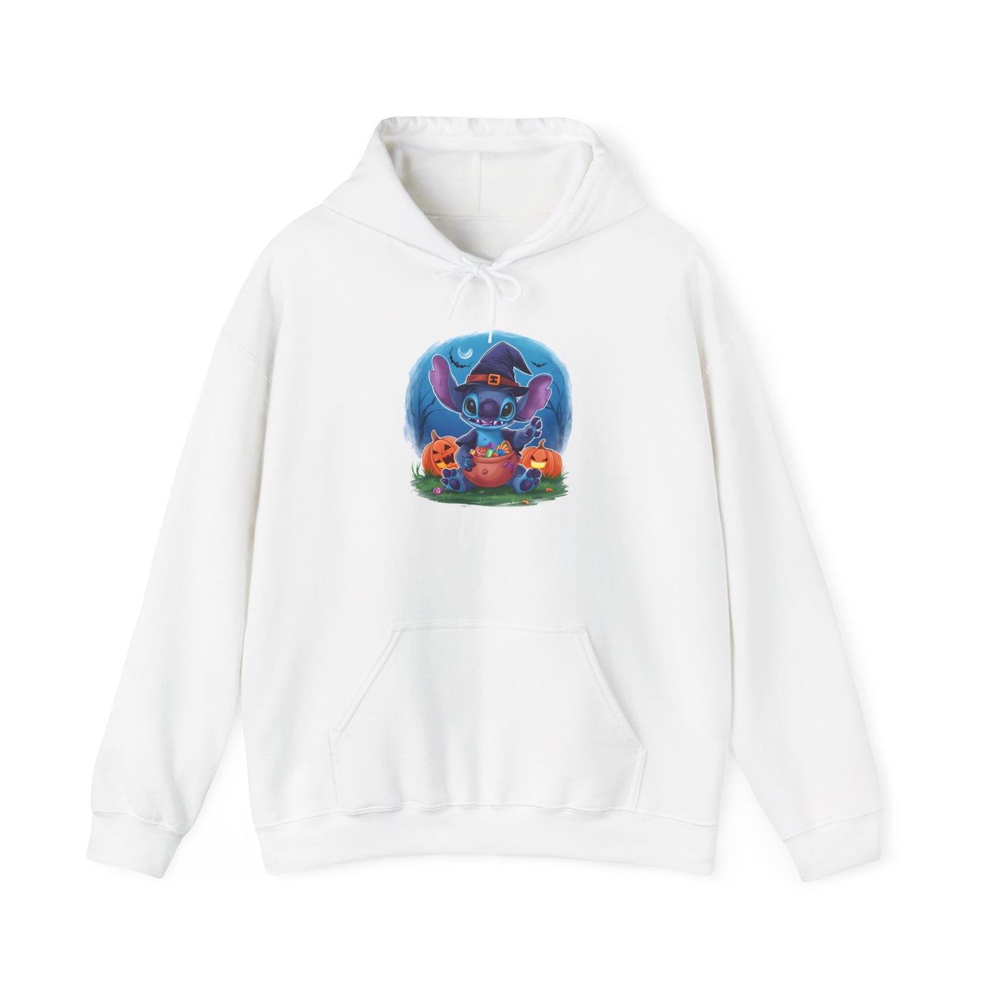 Spooky Stitch w/Pumpkins Heavy Blend™ Hooded Sweatshirt