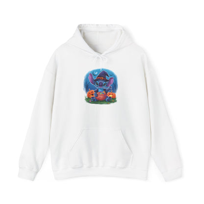 Spooky Stitch w/Pumpkins Heavy Blend™ Hooded Sweatshirt