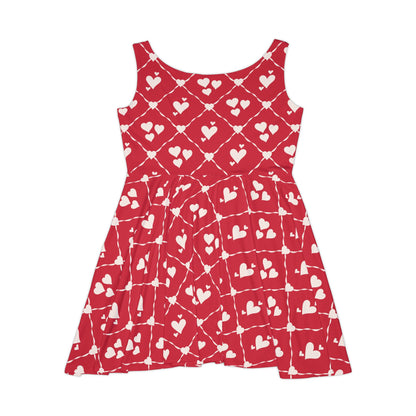 Sweetheart Trellis Women's Skater Dress