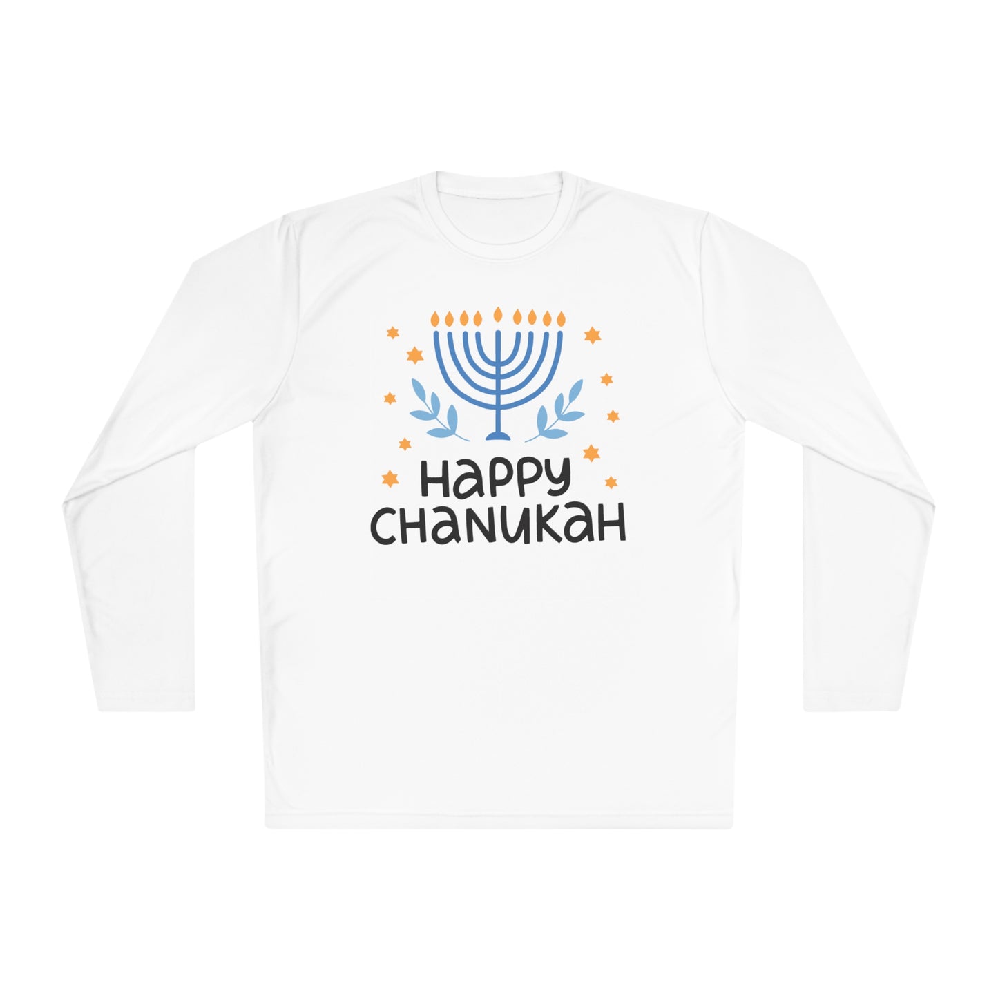 Happy Chanukah Adult Long Sleeve Tee