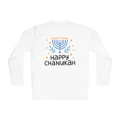 Happy Chanukah Adult Long Sleeve Tee