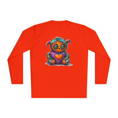 Patchwork Pumpkin Heart Adult Long Sleeve Tee