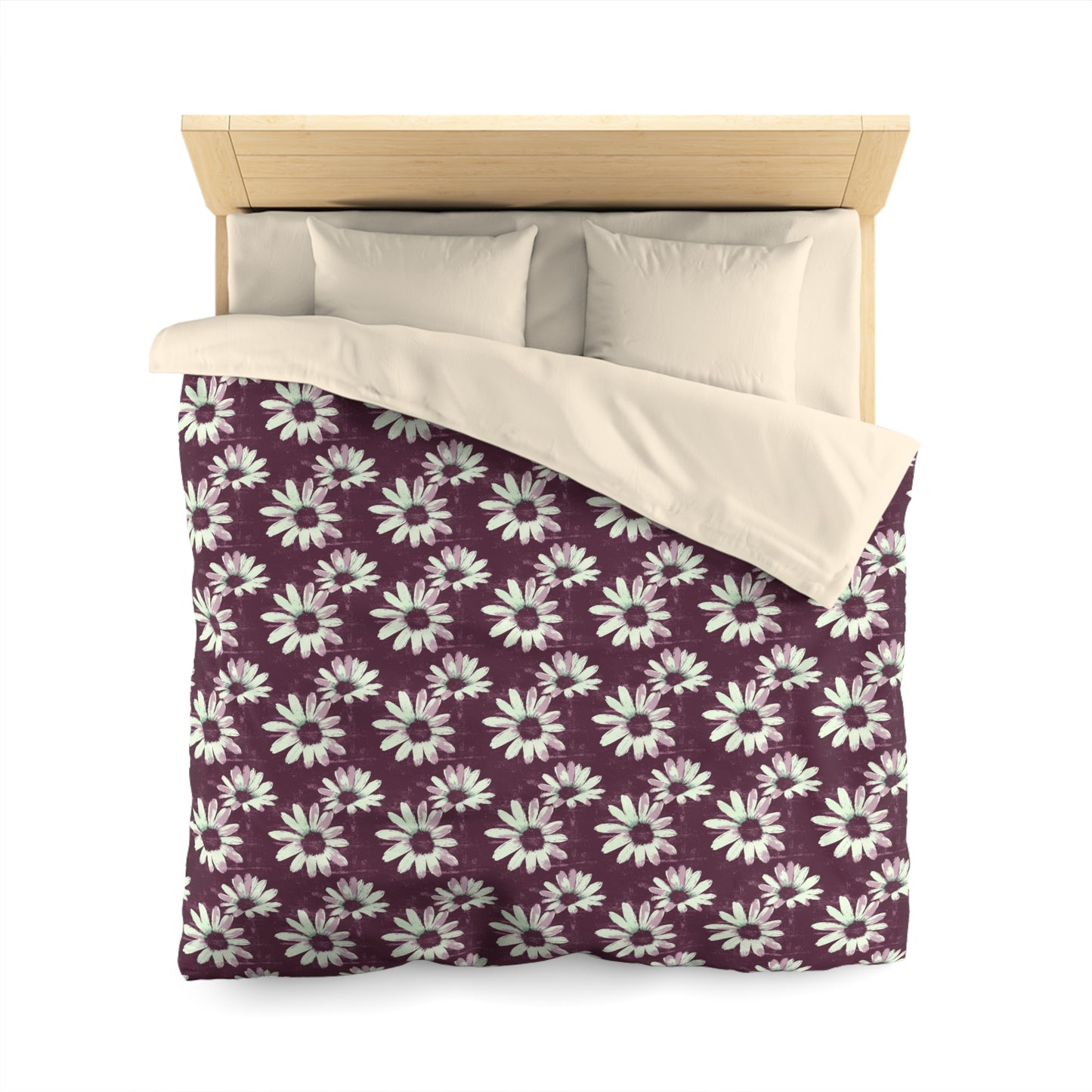 Purple Tide Petals Microfiber Duvet Cover