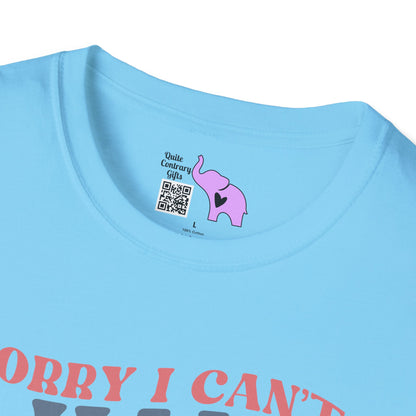 Sorry I Can't I Have Plans With My Dog Adult T-shirt