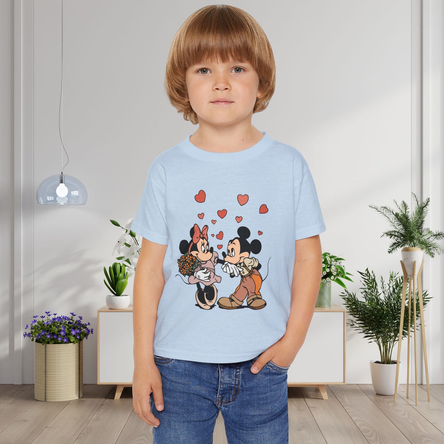 Valentine Mickey Loves Minnie Heavy Cotton™ Toddler T-shirt