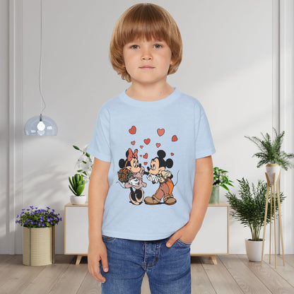 Valentine Mickey Loves Minnie Heavy Cotton™ Toddler T-shirt