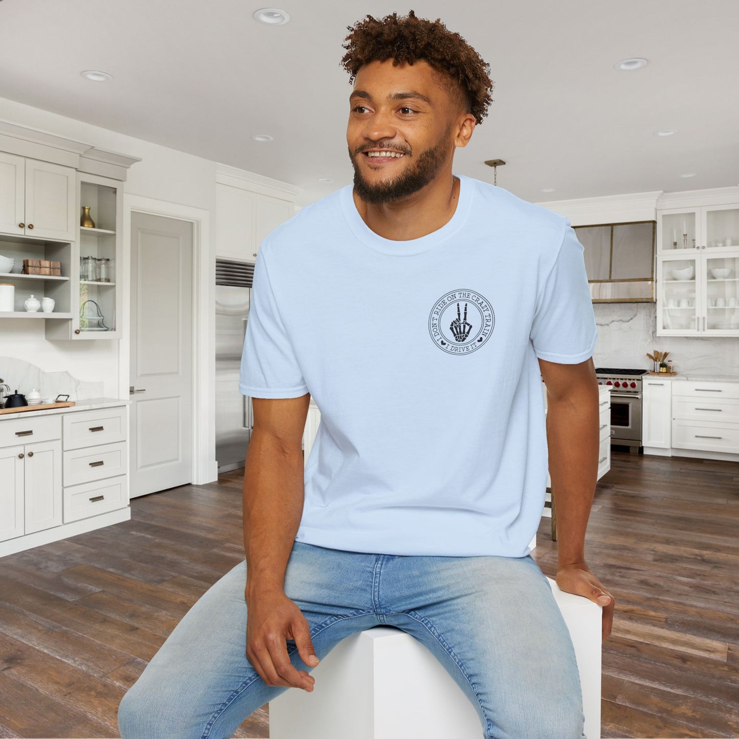 I Don't Ride On The Crazy Train I Drive It Adult T-shirt