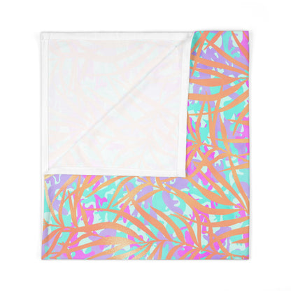 Tropical Sunset Palms Baby Swaddle Blanket