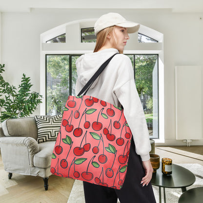 Cherry Bombshell Canvas Tote Bag