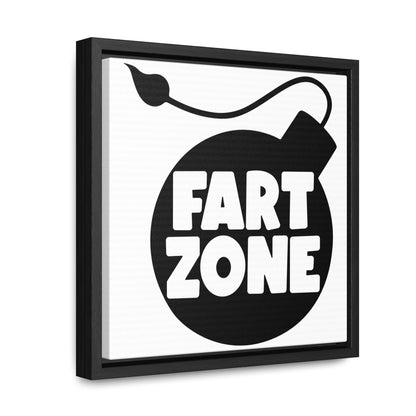 Fart Zone Canvas Wraps, Square Frame