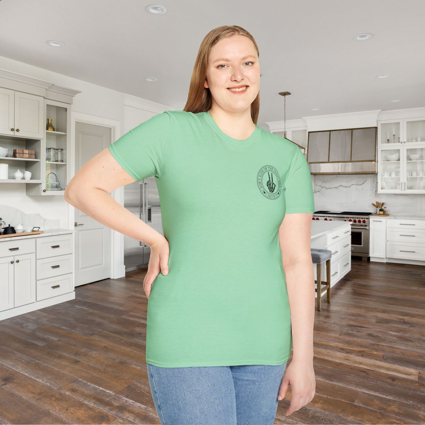 I Don't Ride On The Crazy Train I Drive It Adult T-shirt