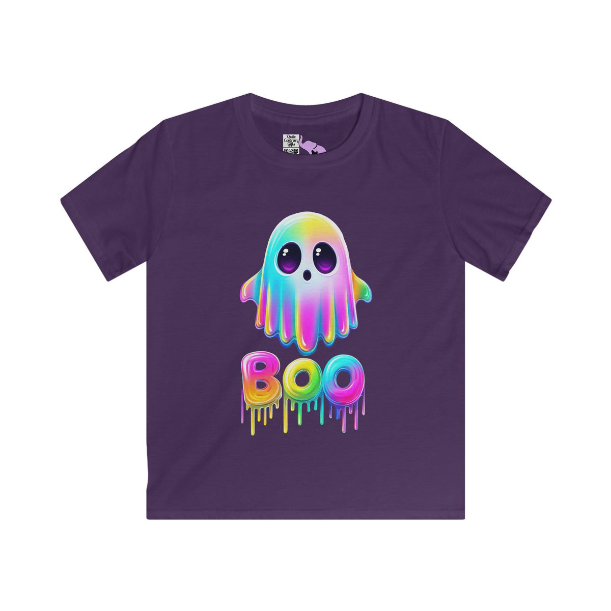Neon Ghostly Boo Youth Softstyle Tee