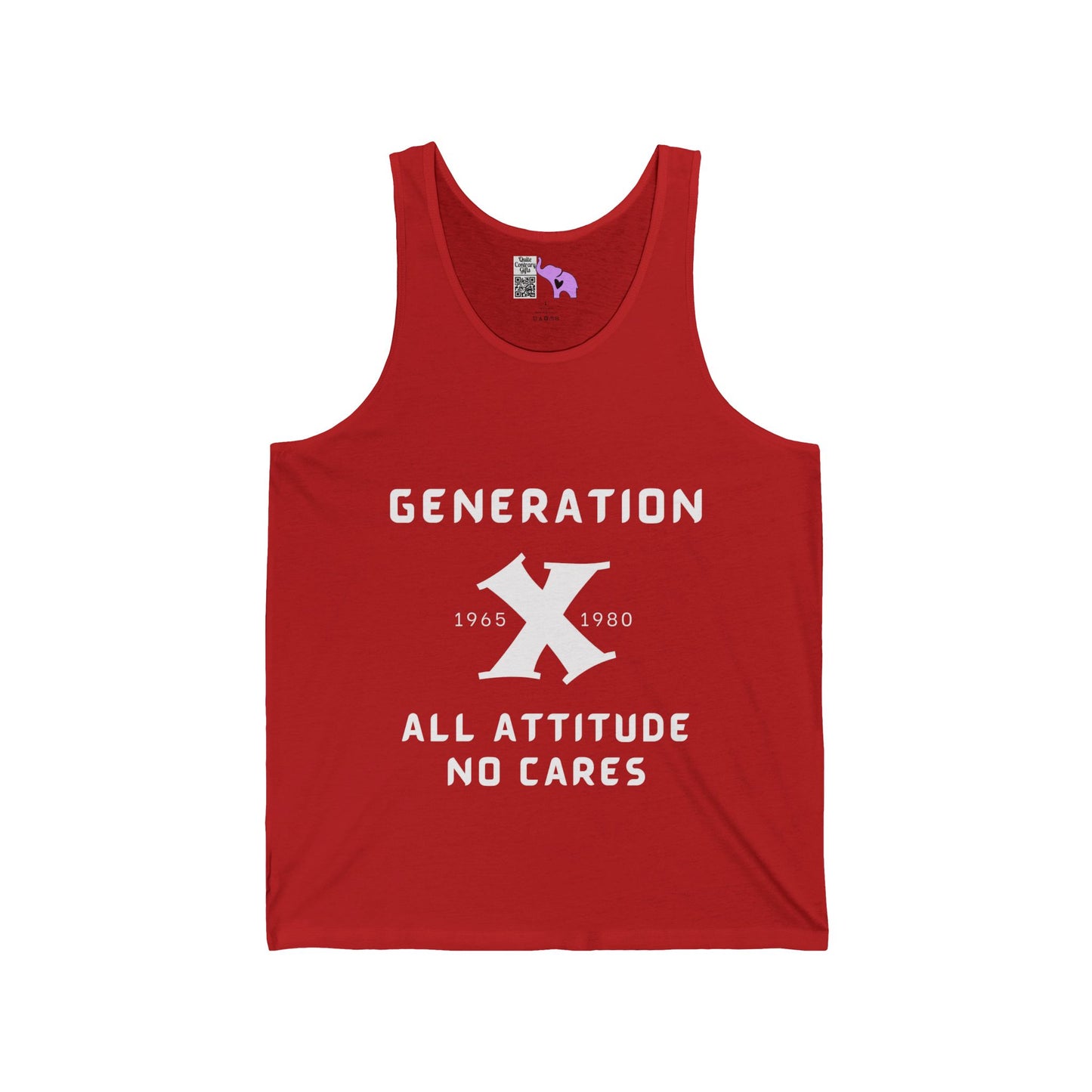 GenX All Attitude No Cares w/Years Adult Unisex Tank