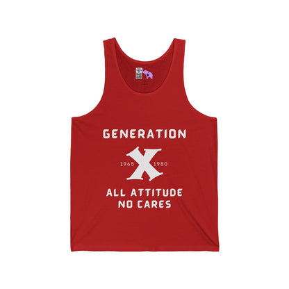 GenX All Attitude No Cares w/Years Adult Unisex Tank