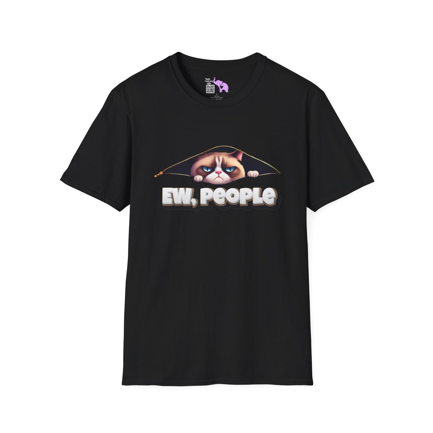 Ew People Grumpy Cat Adult T-shirt