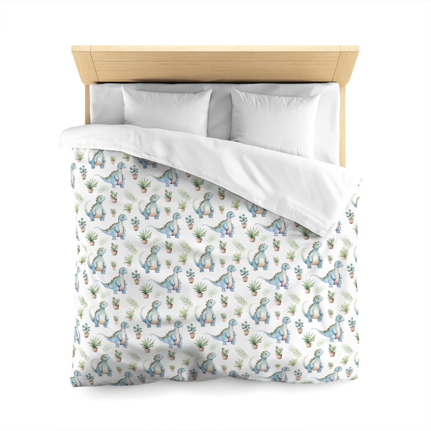 Adorable Dinosaurs Microfiber Duvet Cover