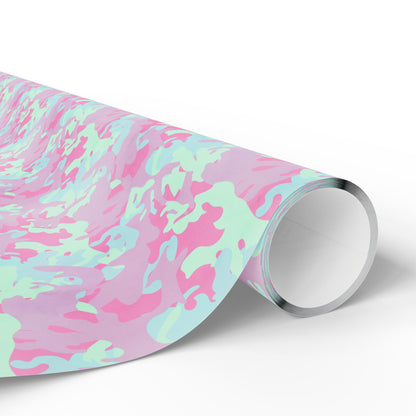 Berry Sorbet Camo Wrapping Paper