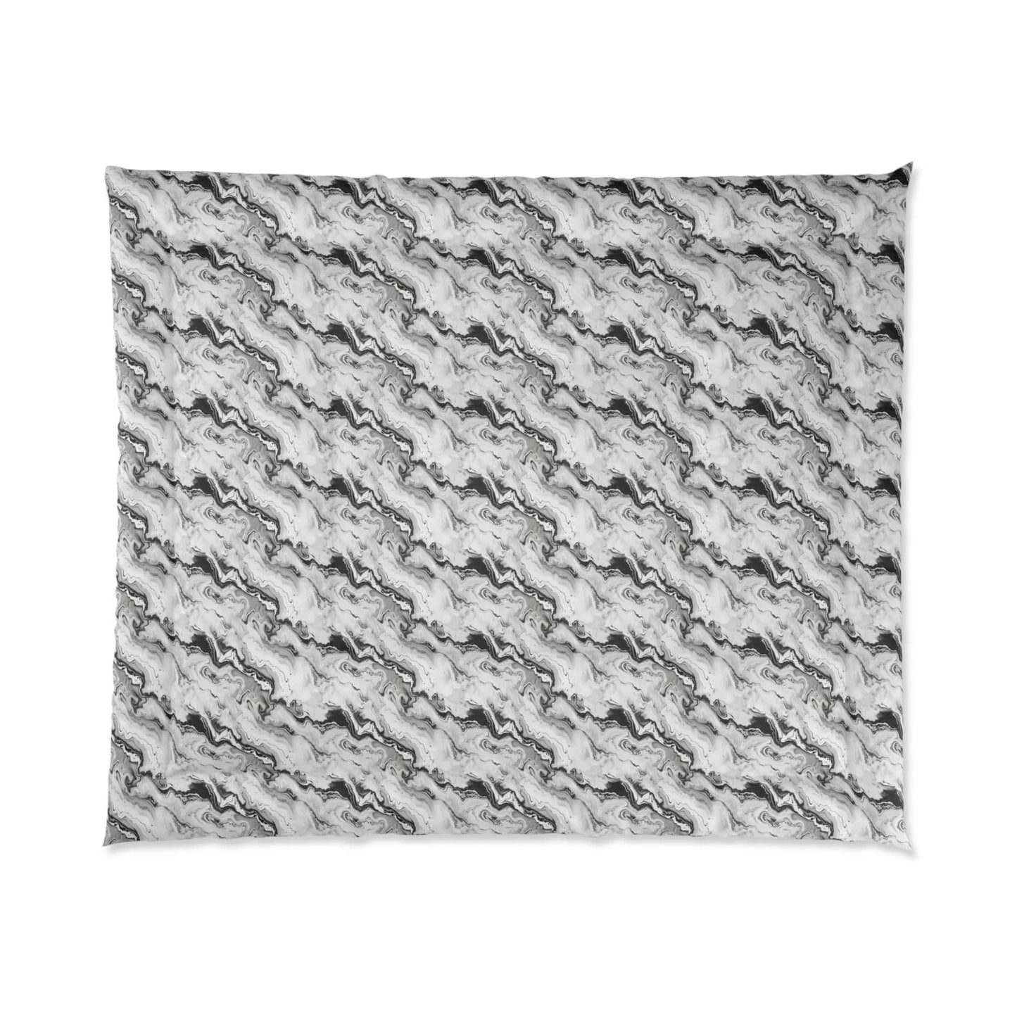 Frost Veil Marble Comforter