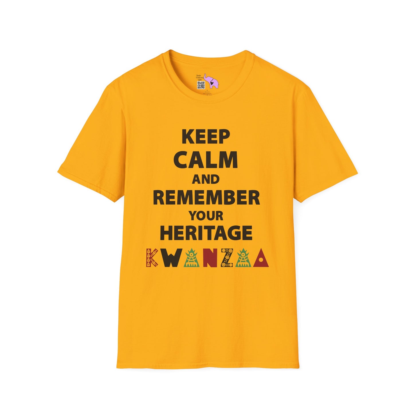 Keep Calm and Remember Your Heritage Kwanzaa Adult T-shirt