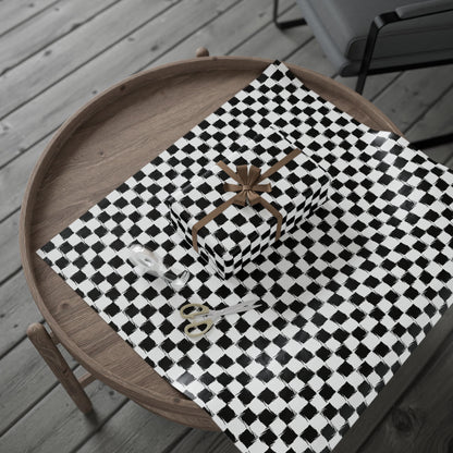 Distorted Check Wrapping Paper