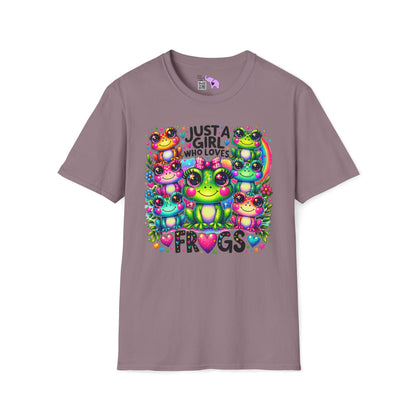 Just A Girl Who Loves Frogs Adult T-shirt