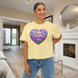 Heart in Blocks Women's Boxy Tee