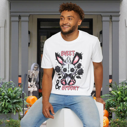 Sweet & Spooky Voodoo Bunny Adult T-shirt