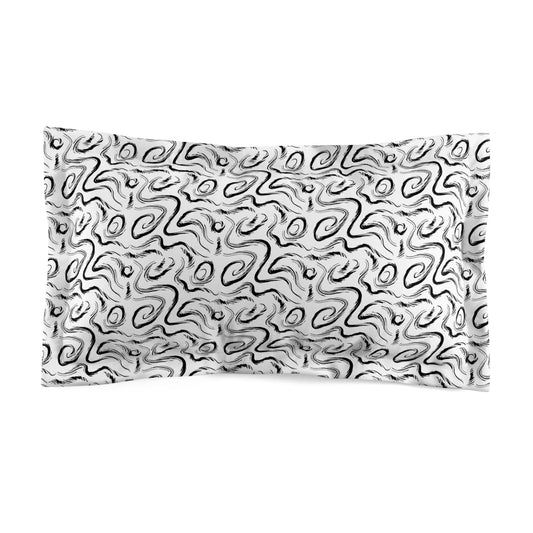 Grunge Scribbles Pillow Sham
