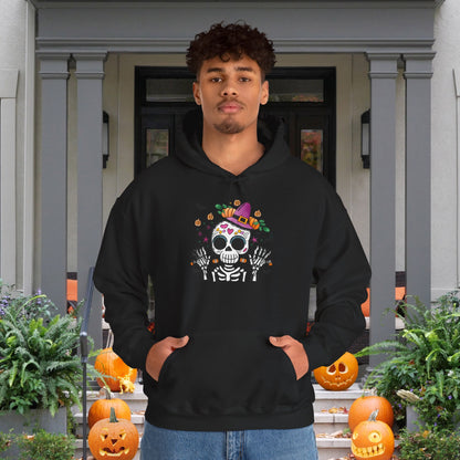 Dios de Muertos Skull Heavy Blend™ Hooded Sweatshirt