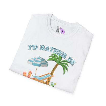 I'd Rather Be At The Beach Adult T-shirt
