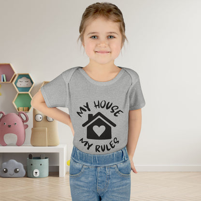 My House My Rules Infant Baby Rib Bodysuit