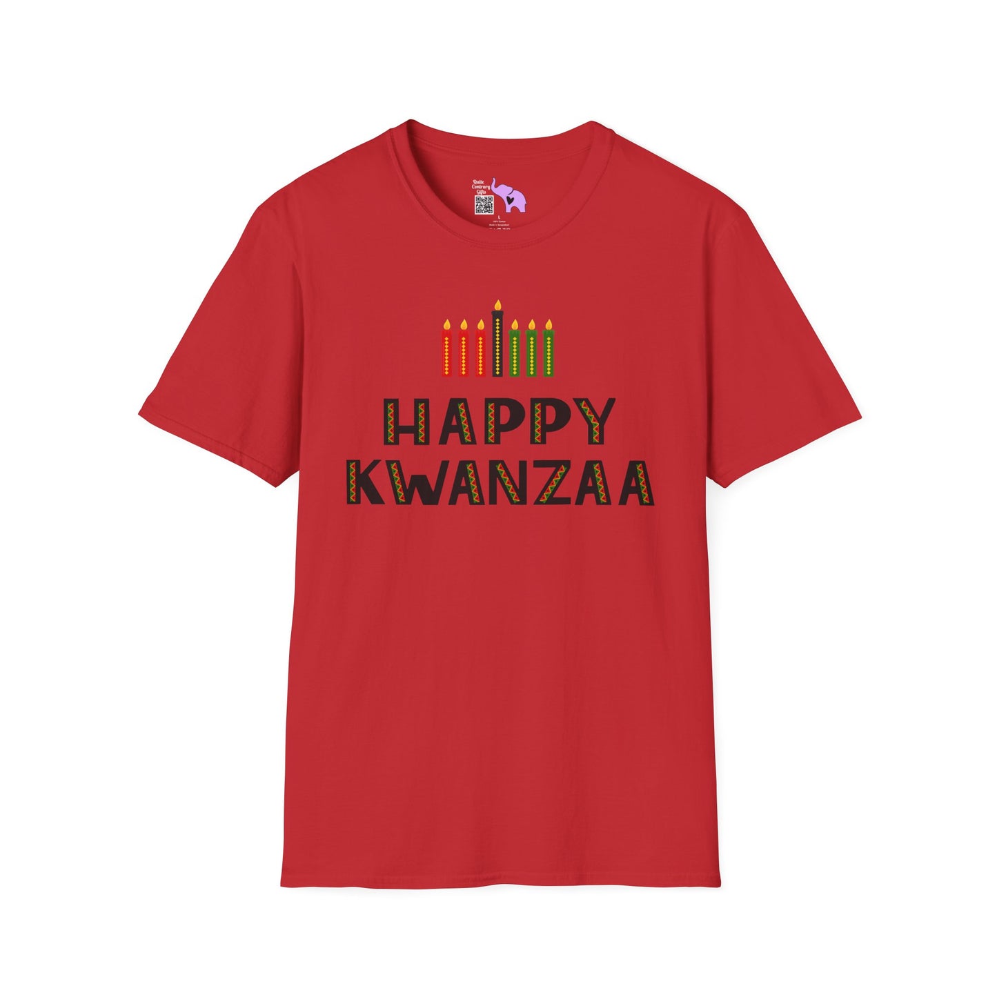 Happy Kwanzaa (Kinara) Adult T-shirt