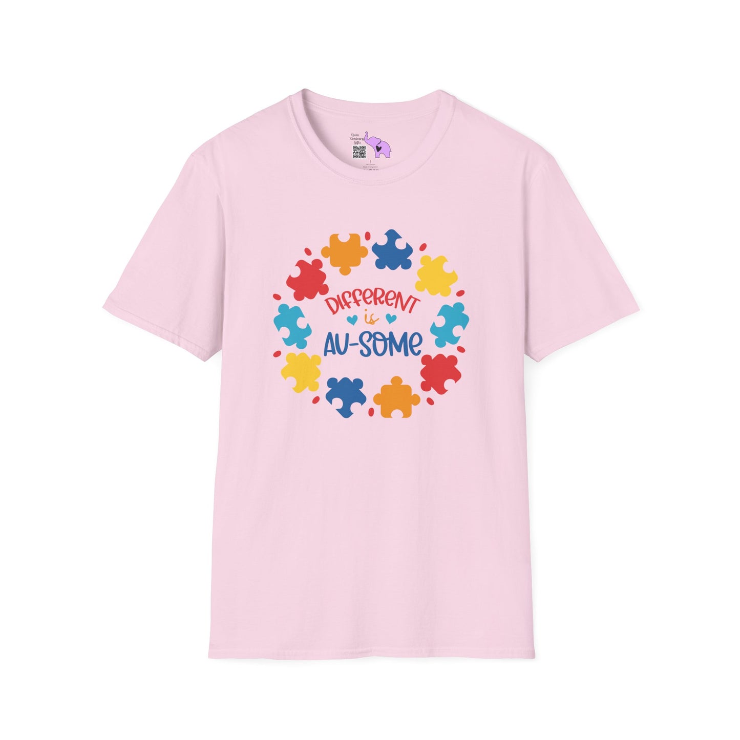 Different Is Awesome Autism Awarness Adult T-shirt
