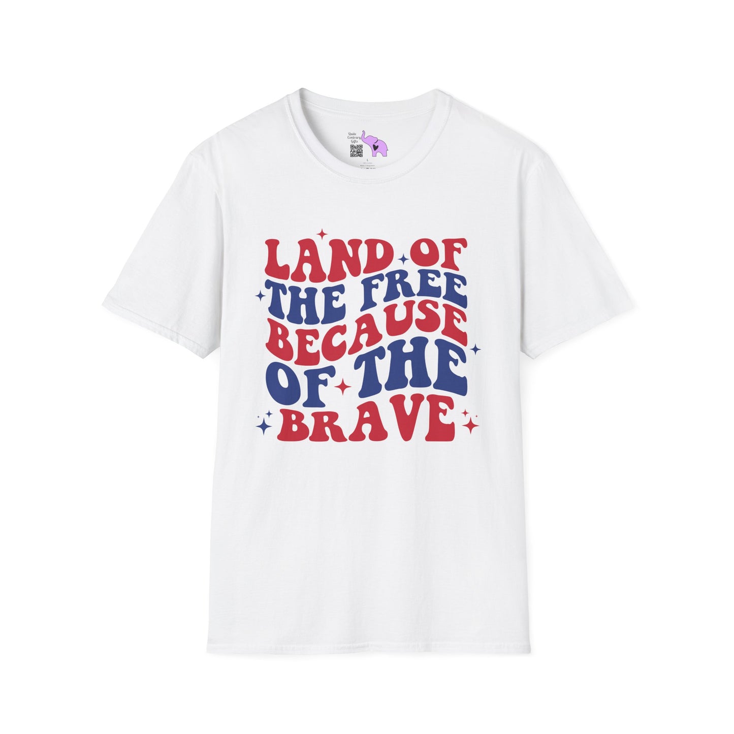 Land of the Free Because of the Brave Adult T-shirt