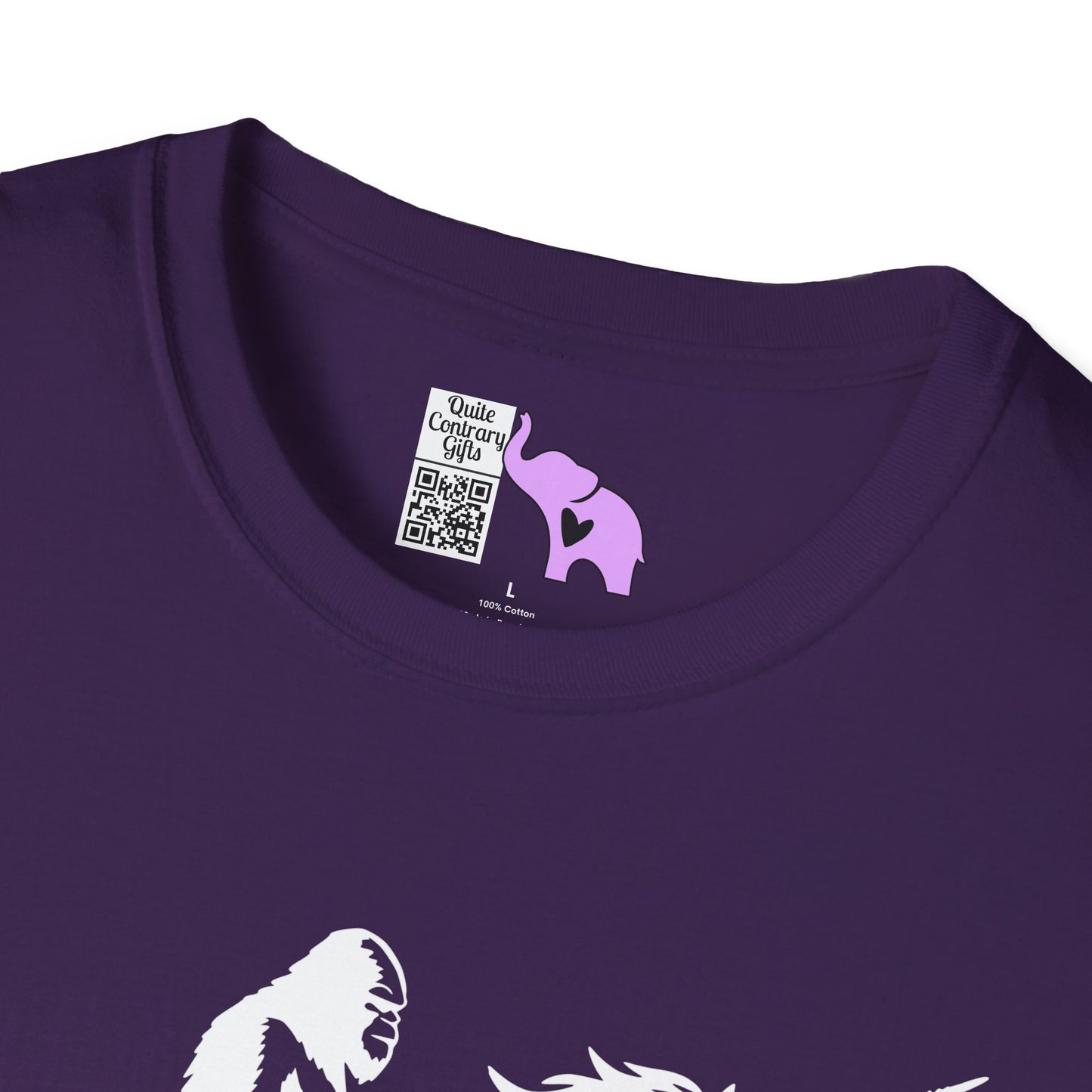Bigfoot Rides A Unicorn Adult T-shirt