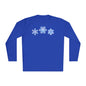 Blue Snowflakes Adult Long Sleeve Tee