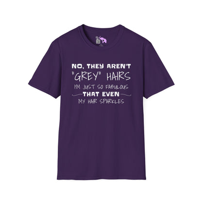 No, They Aren't Grey Hairs I'm Just So Fabulous My Hair Sparkles Adult T-shirt