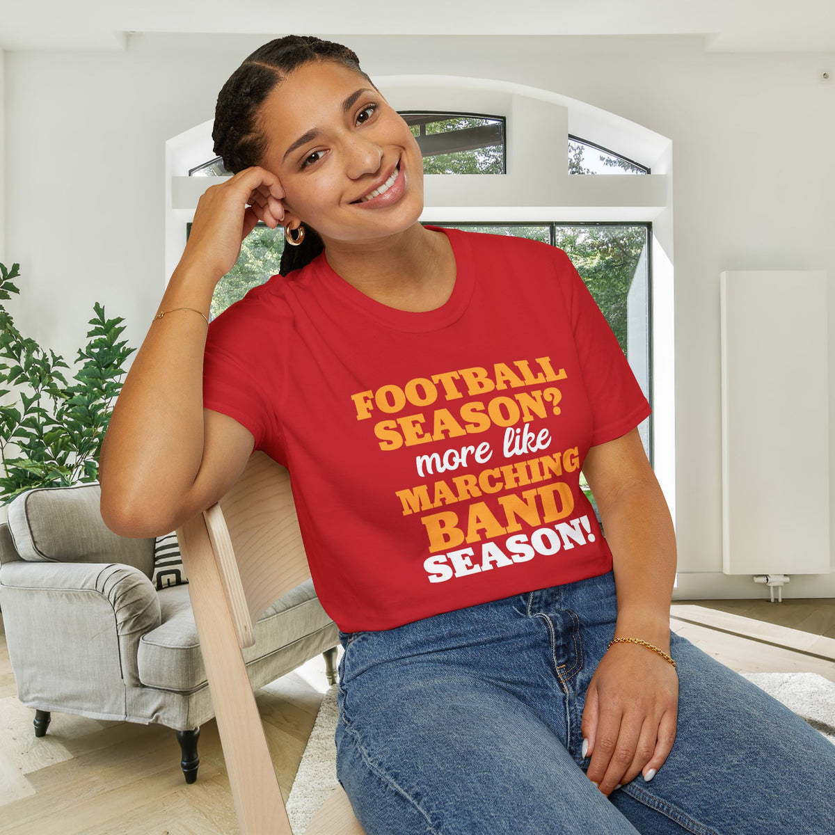 Football Season? More Like Marching Band Season! Adult T-shirt