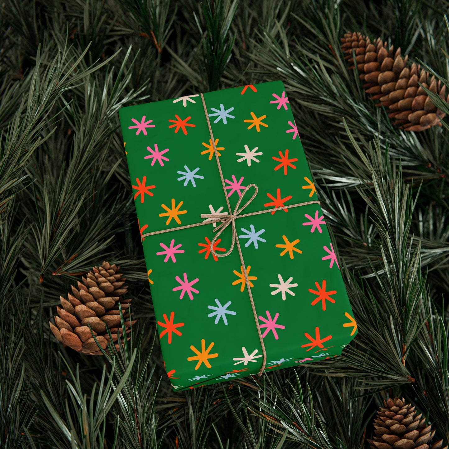 Jingle Stars Wrapping Paper