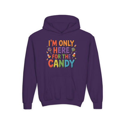 I'm Only Here For The Candy Youth Hoodie