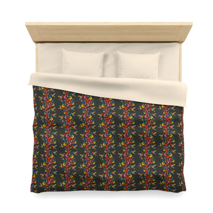 Hummingbirds & Hibiscus Flowers Microfiber Duvet Cover