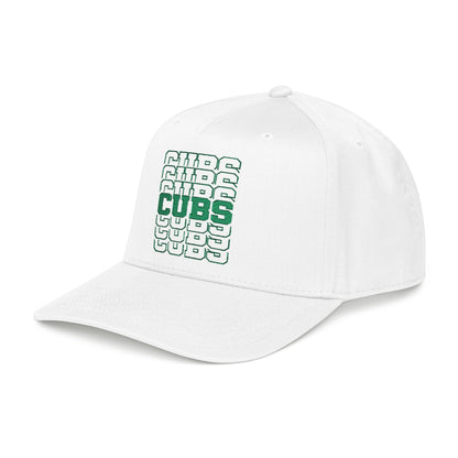 Cubs Stacked Letters Mid Profile Baseball Cap