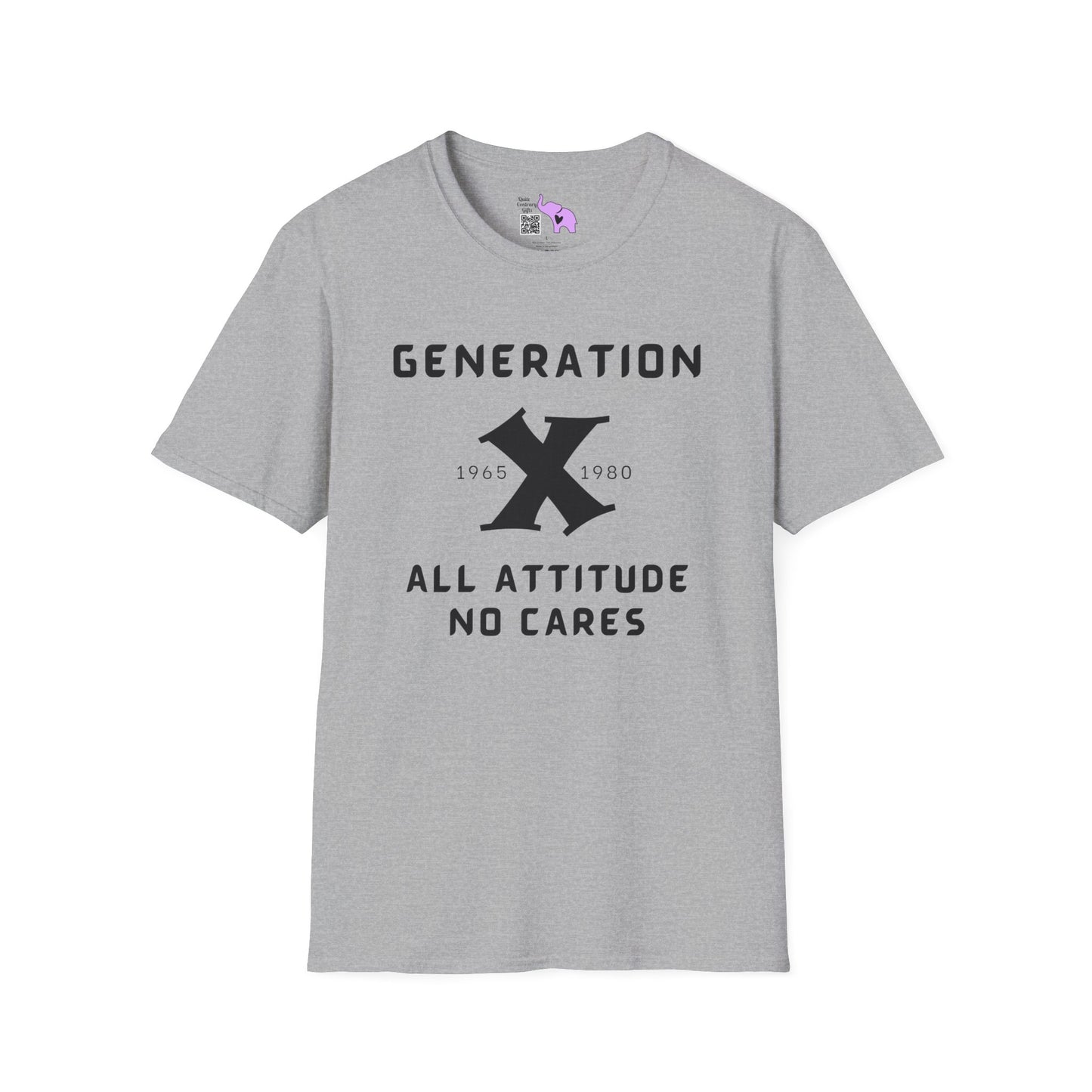 GenX w/years All Attitude No Cares T-shirt