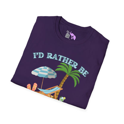 I'd Rather Be At The Beach Adult T-shirt